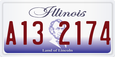 IL license plate A132174