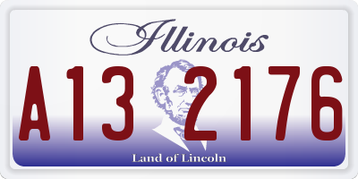 IL license plate A132176