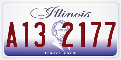 IL license plate A132177