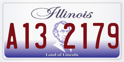 IL license plate A132179