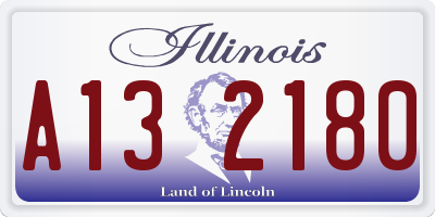IL license plate A132180