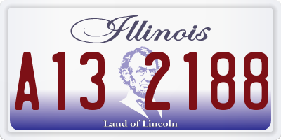 IL license plate A132188