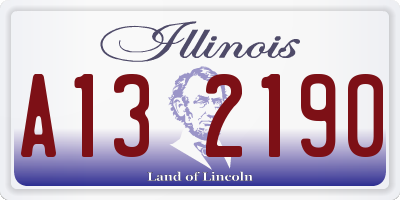IL license plate A132190