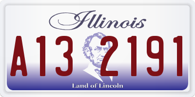 IL license plate A132191
