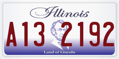 IL license plate A132192