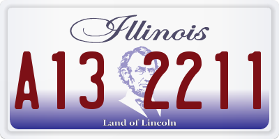 IL license plate A132211