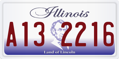 IL license plate A132216