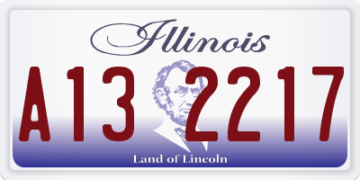 IL license plate A132217