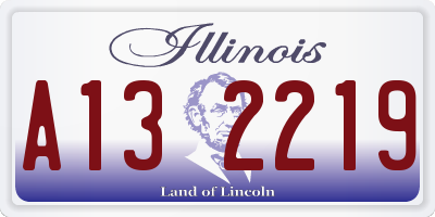 IL license plate A132219