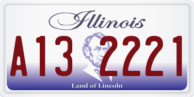 IL license plate A132221