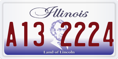 IL license plate A132224