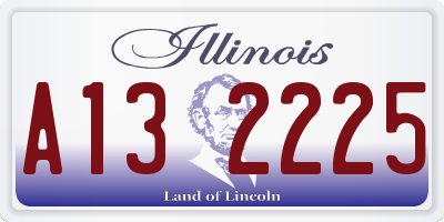 IL license plate A132225
