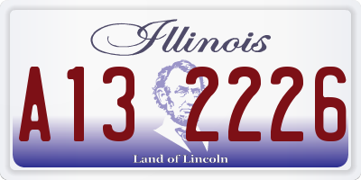 IL license plate A132226