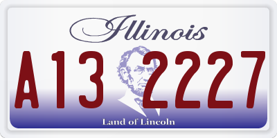 IL license plate A132227