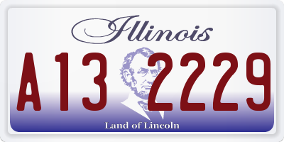 IL license plate A132229
