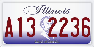 IL license plate A132236