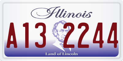 IL license plate A132244