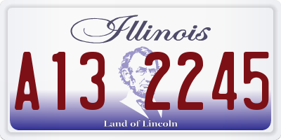 IL license plate A132245