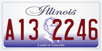 IL license plate A132246