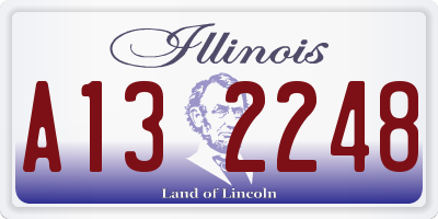 IL license plate A132248