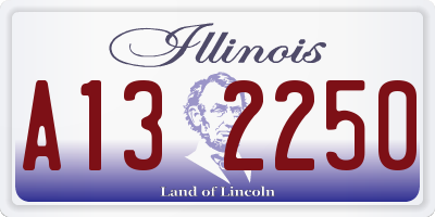 IL license plate A132250