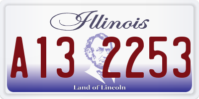 IL license plate A132253