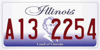 IL license plate A132254