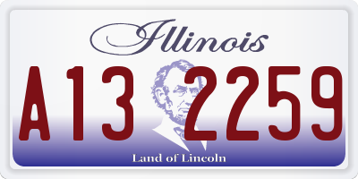 IL license plate A132259