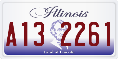IL license plate A132261