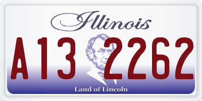 IL license plate A132262
