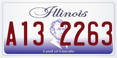 IL license plate A132263