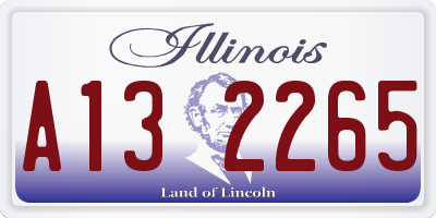 IL license plate A132265