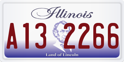 IL license plate A132266