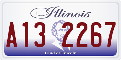 IL license plate A132267