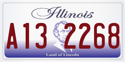 IL license plate A132268
