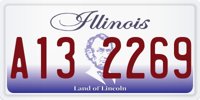 IL license plate A132269