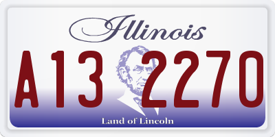 IL license plate A132270
