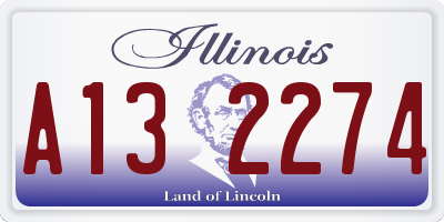 IL license plate A132274