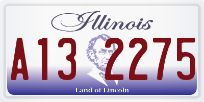 IL license plate A132275