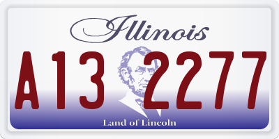 IL license plate A132277