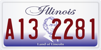 IL license plate A132281