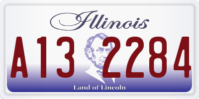 IL license plate A132284