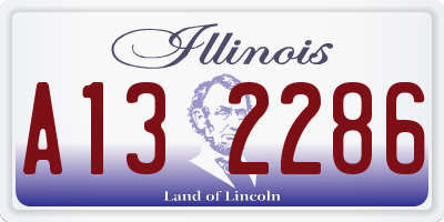 IL license plate A132286