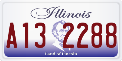 IL license plate A132288