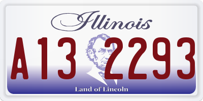 IL license plate A132293