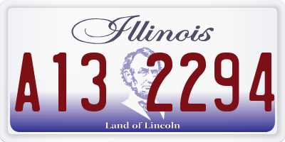 IL license plate A132294