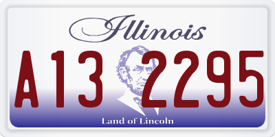 IL license plate A132295
