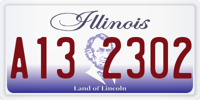 IL license plate A132302