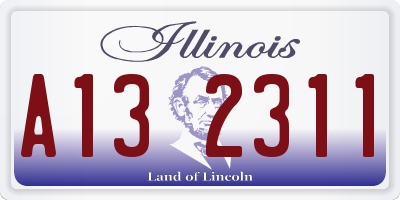 IL license plate A132311