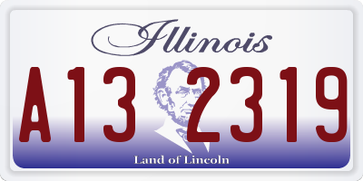 IL license plate A132319